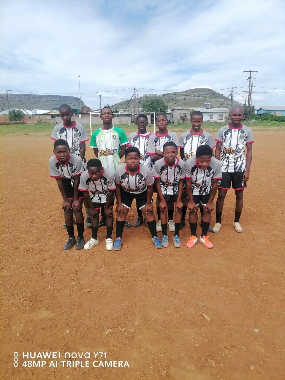 Dickson Pirates FC in Noupoort wearing Mabcor-sponsored kit